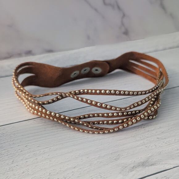 Dark Orange & Gold Tone Choker Necklace - Condition Issues - Picture 1 of 8